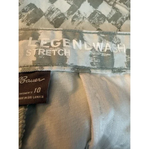 Eddie Bauer Womens Legend Stretch Wash Checkered Shorts Size 10 NWT - Picture 12 of 12